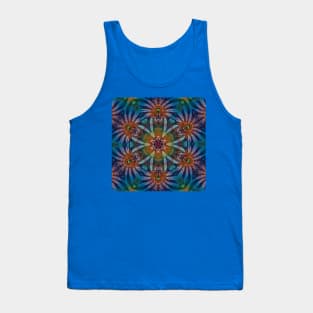 Psychedelic Kaleidoscopic Multi-Color Mandala Number 3 Tank Top